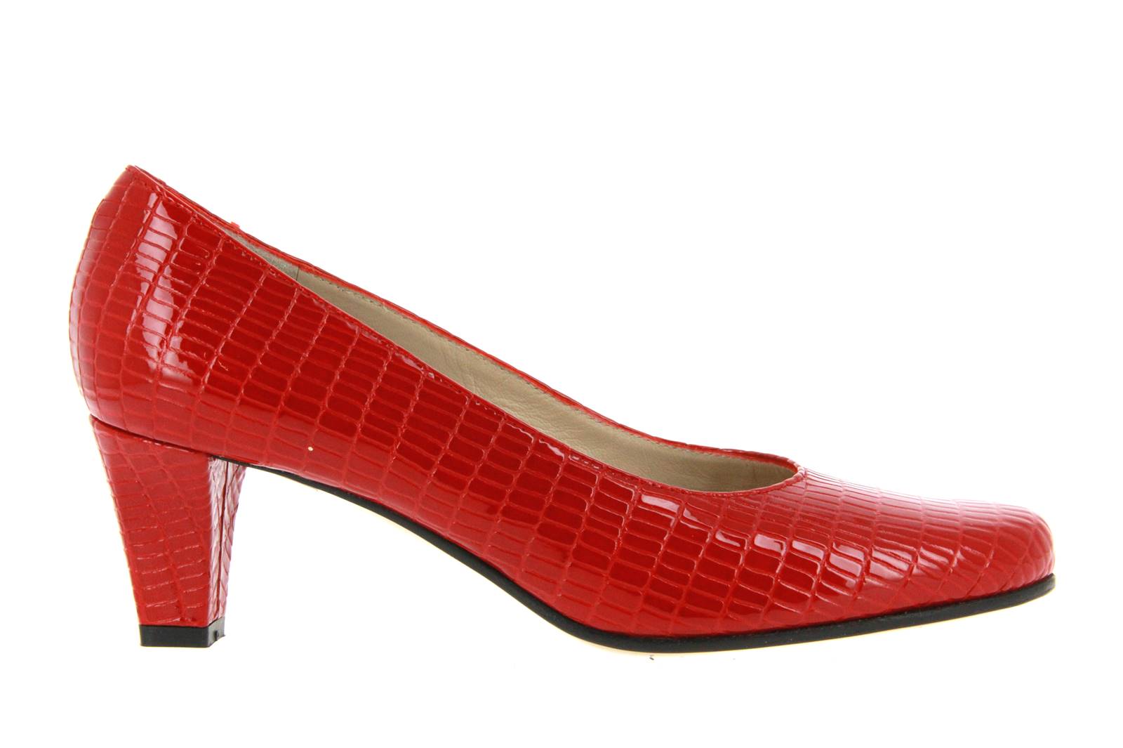 Donna Laura Pumps COCCO VERNICE ROSSO (37 )