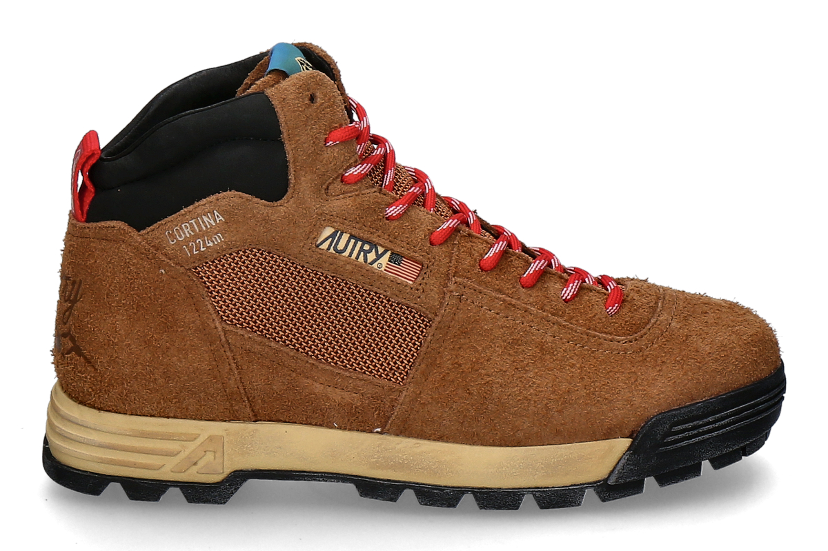 Autry Herren- Trekking Schnürschuh MALGA CORTINA ND14- rot/ braun