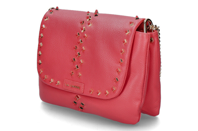 La Carrie Umhängetasche TUMBLED LEATHER CORAL La Carrie Umhängetasche TUMBLED LEATHER CORAL