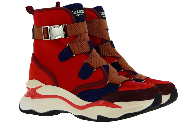 Lola Cruz High Top Sneaker ROJO RED (37 )