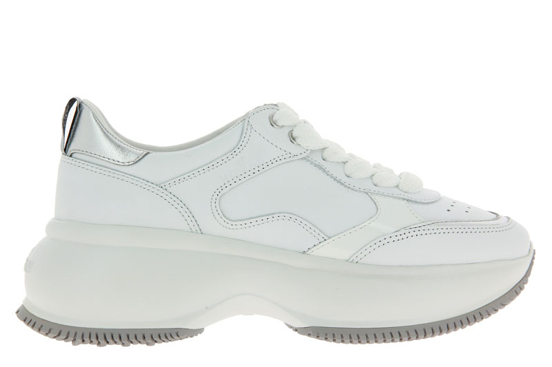 Hogan Sneaker MAXI ACTIVE ALLACCIATO ARGENTO BIANCO (41)