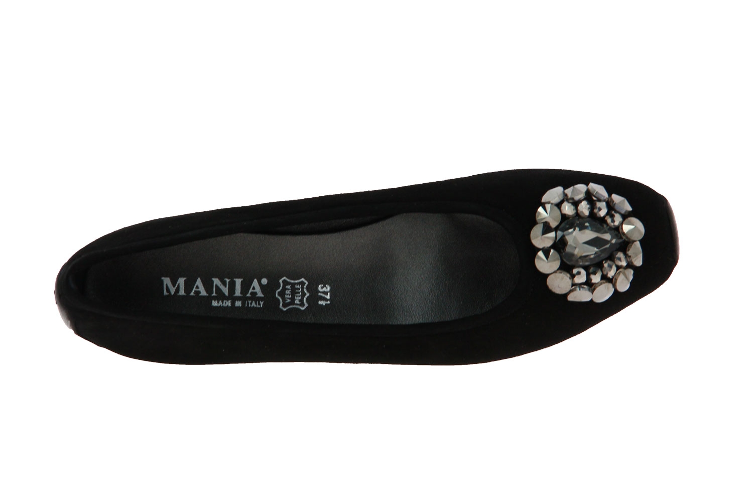 Mania Ballerina CAMOSCIO NERO SWAROVSKI (37 )