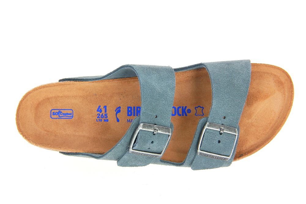 Birkenstock Pantolette ARIZONA STONE BLUE (38)