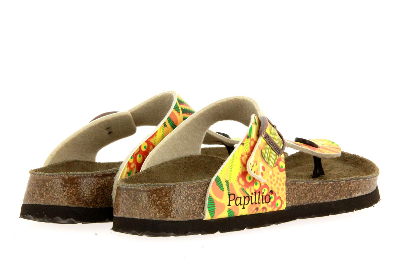 Papillio by Birkenstock Pantolette GIZEH NORMAL BIRKO-FLOR AFRICAN WAX GOLD (36)