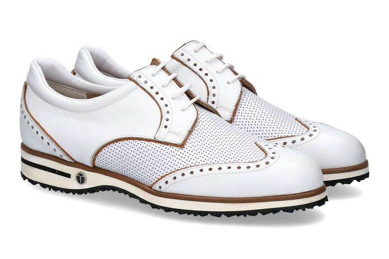 Tee Golf Shoes Damen- Golfschuh SALLY VITELLO GOLF BIANCO PAGLIA (38)