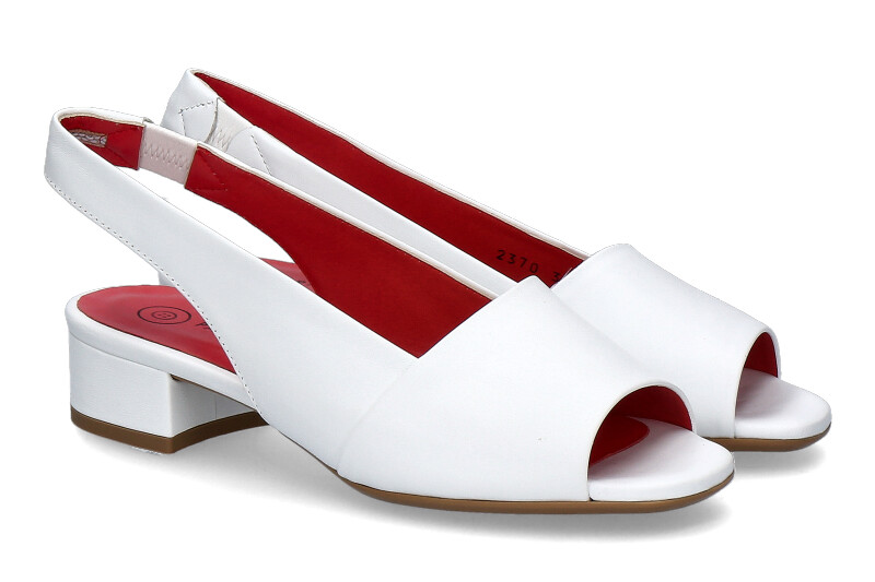 Pas de rouge Sandale NAPPA BIANCO (43)