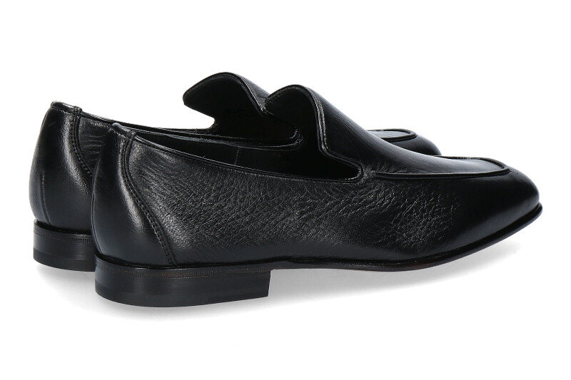 Santoni Slipper MCAG LEATHER BLACK (46)