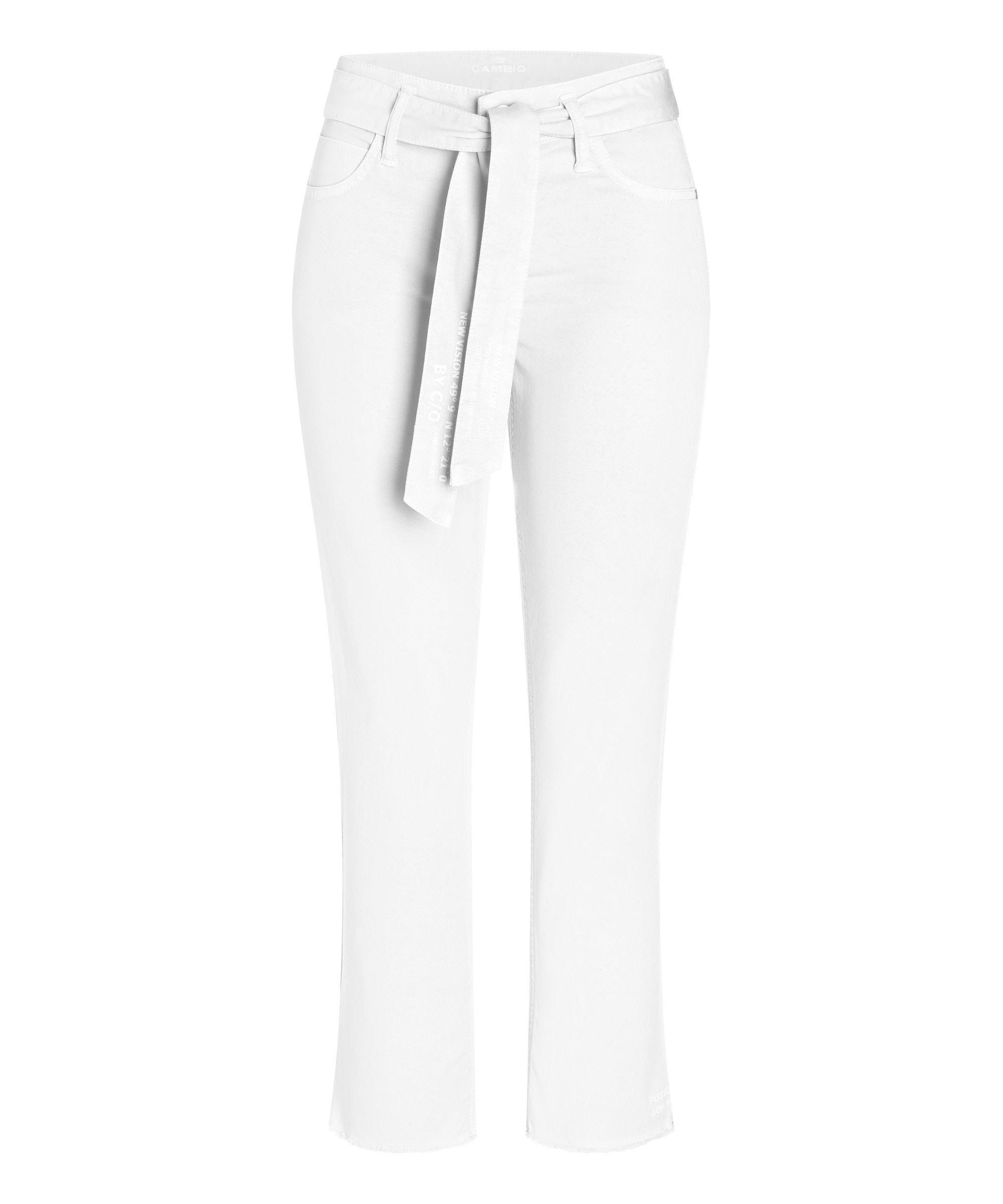 Cambio Stoffhose Scout cropped PURE WHITE