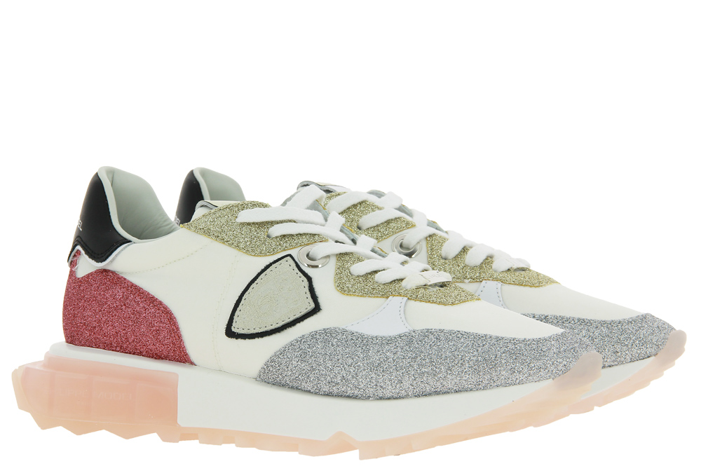 Philippe Model Sneaker GLITTER POP BLANC ROSE