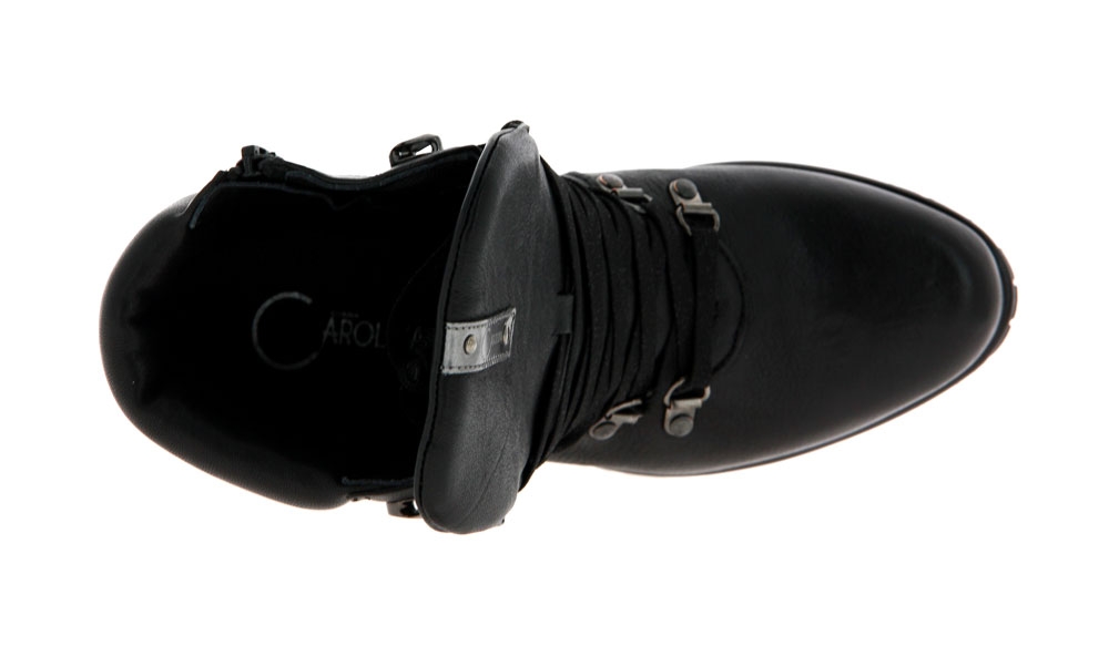 Donna Carolina Stiefelette PONCHO NERO SUOLA RAY (40)