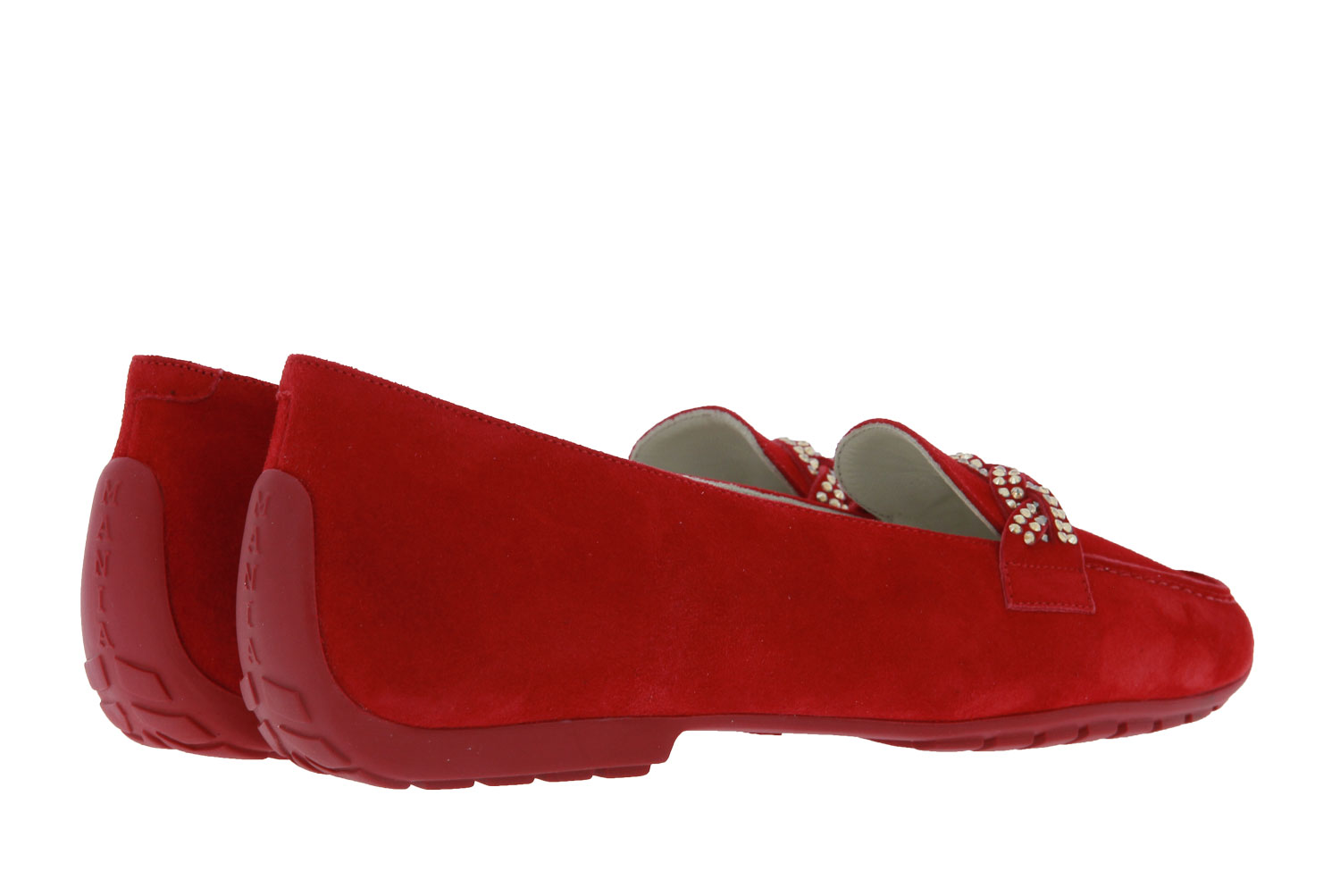 Mania Slipper CAMOSCIO ROSSO SWAROVSKI (39)