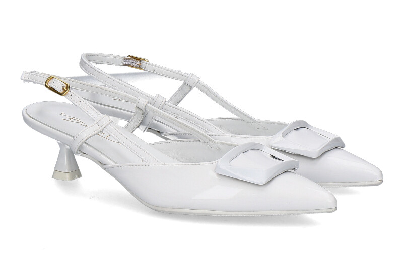 Bianca Di Slingpumps VERNICE BIANCO