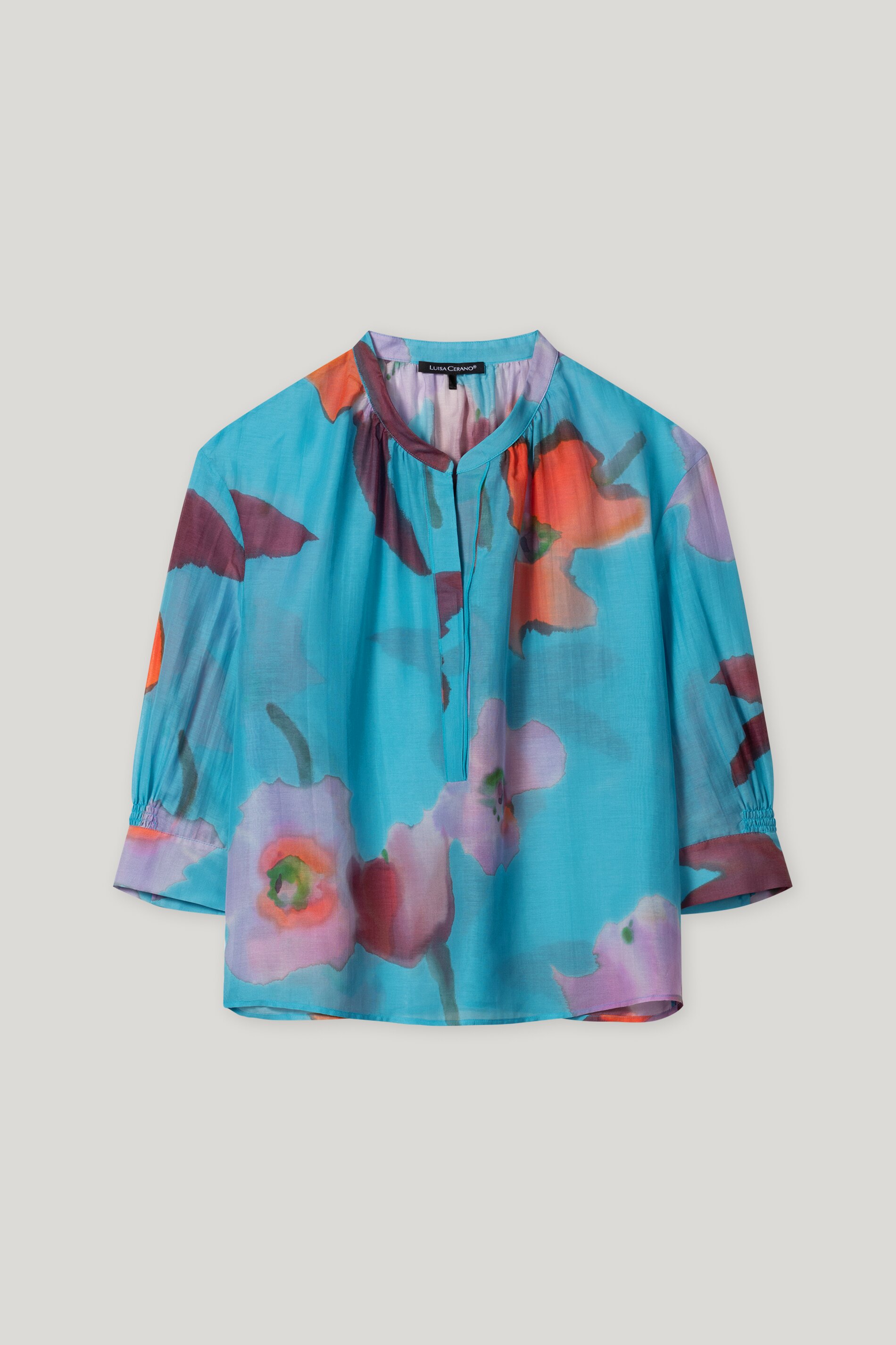 Luisa Cerano Bluse HIBISCUS PRINT - multi/mehrfarbig