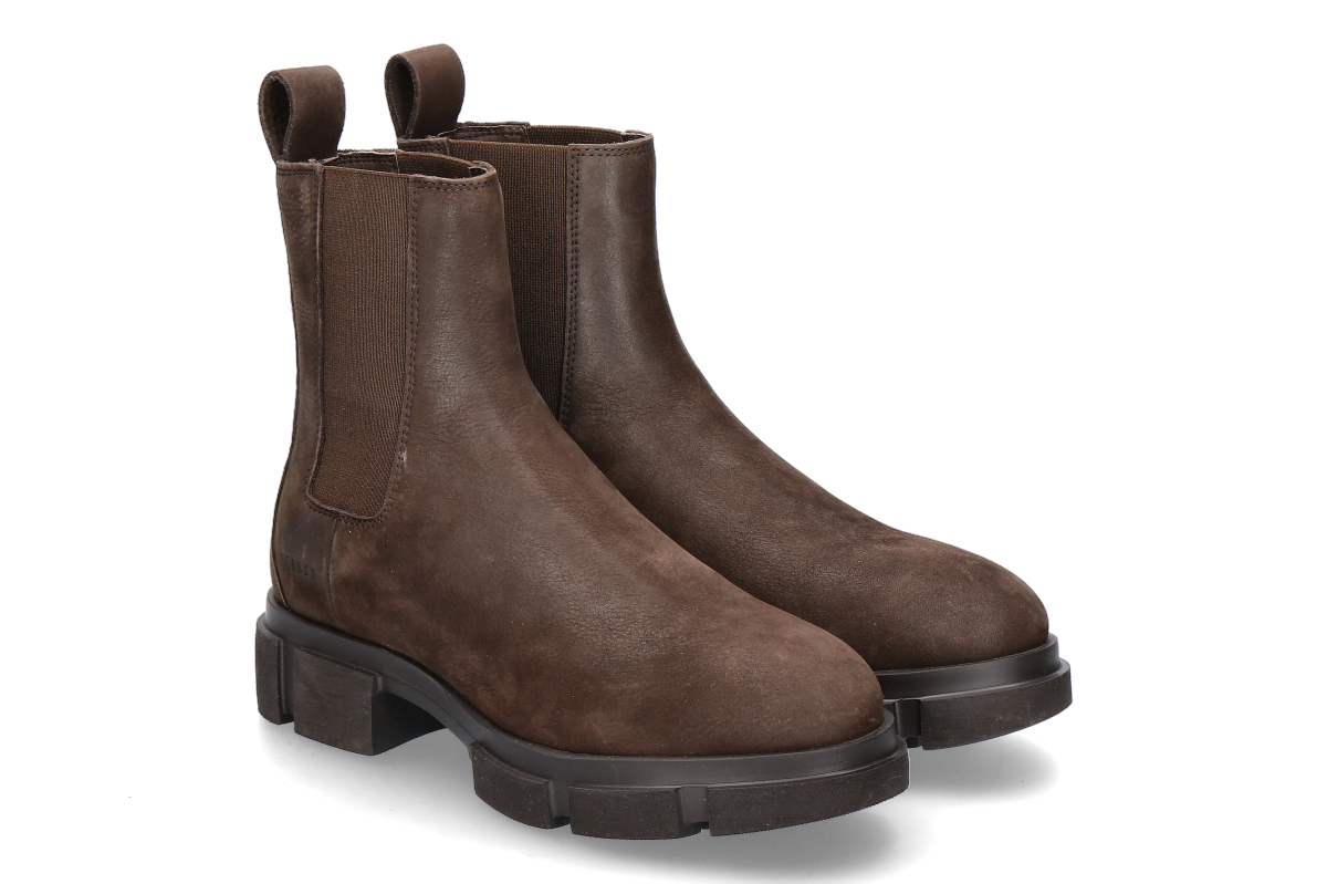 Copenhagen Damen Chelsea Boot CPH570- nabuc chocolate/ dunkelbraun