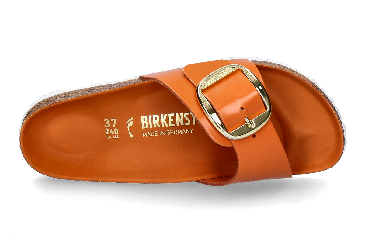 Birkenstock Pantolette MADRID BIG BUCKLE SCHMAL- high-shine kurkuma_274200010_4