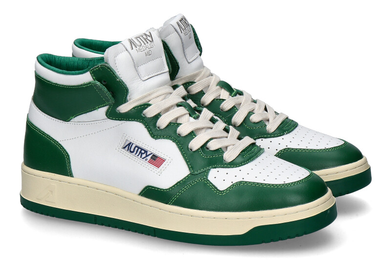 Autry Mid-Cut Sneaker AUMM-WB03 WHITE GREEN
