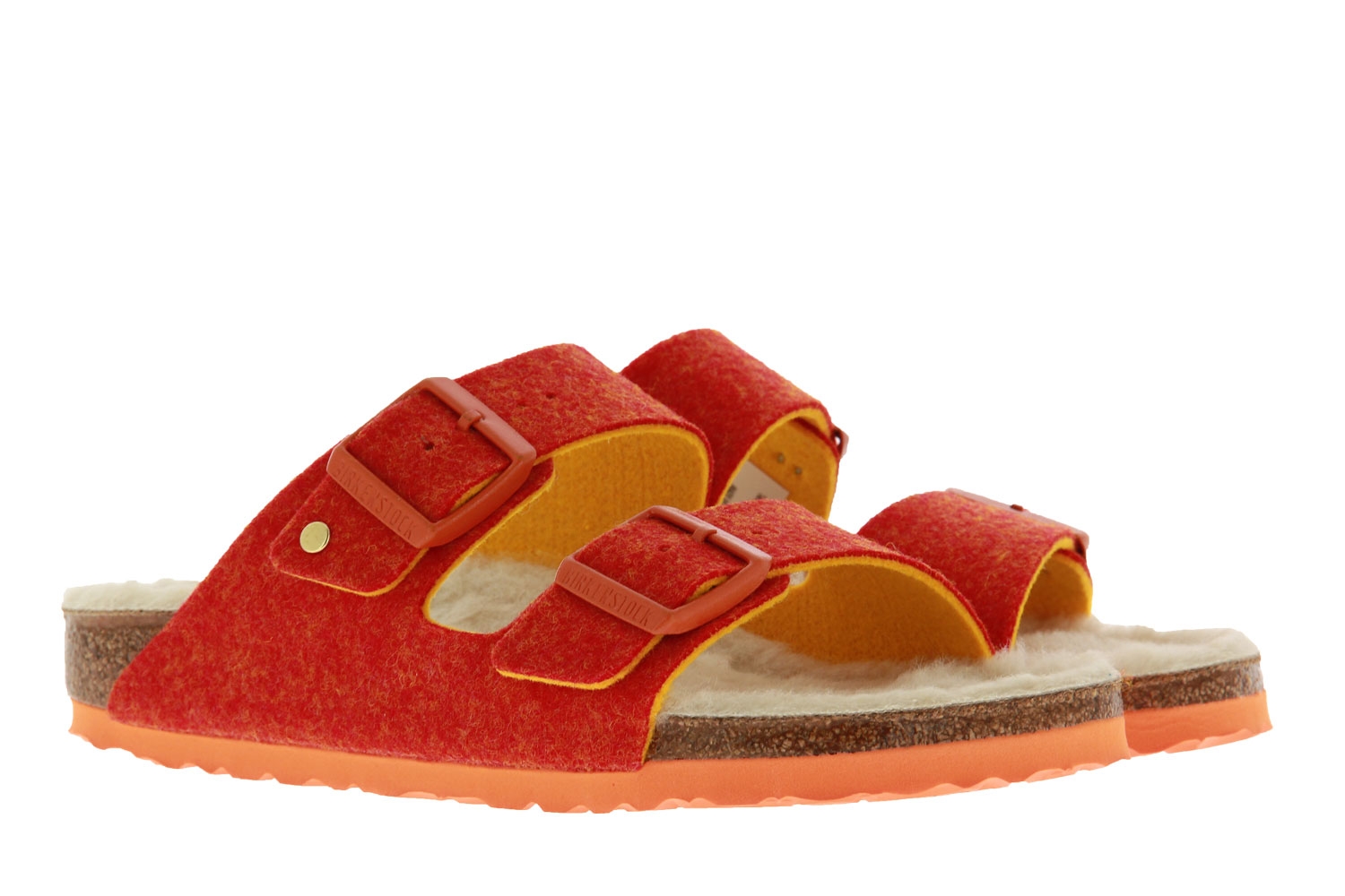 Birkenstock Pantolette ARIZONA SCHMAL DOUBLEFACE ORANGE (39)