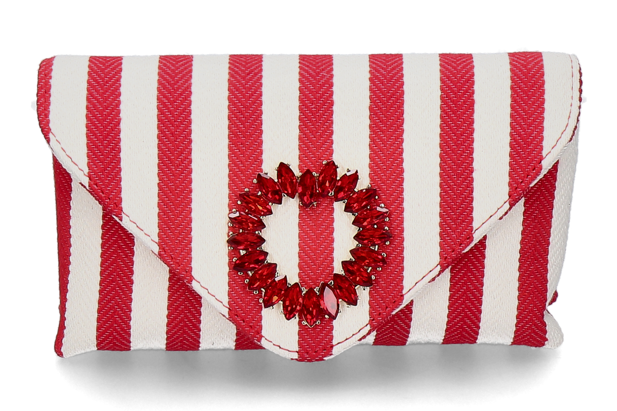 Roberto Festa Schultertasche HEART SUMMER- rot/ weiß