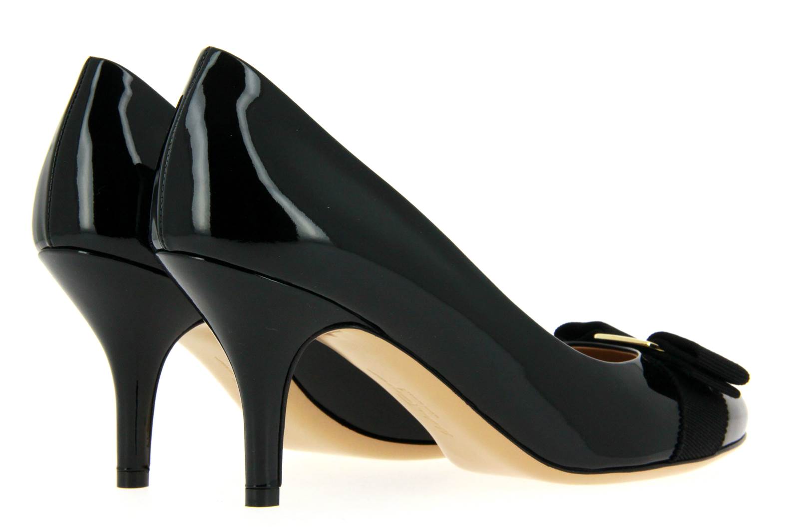 Salvatore Ferragamo Pumps CARLA PATENTCALF NERO (37½)