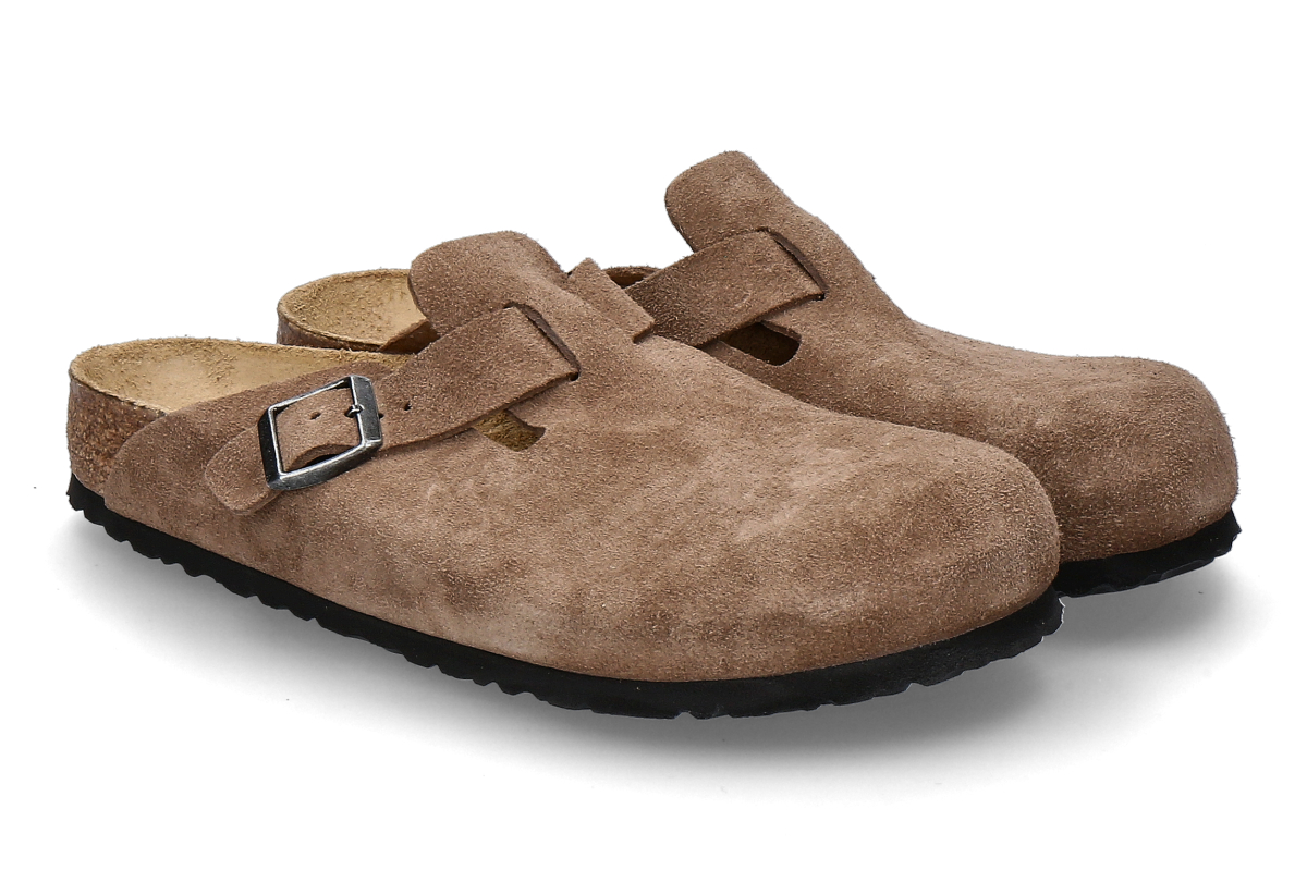 Birkenstock Herren- Clogs BOSTON NORMAL BS- braun/ dark tea