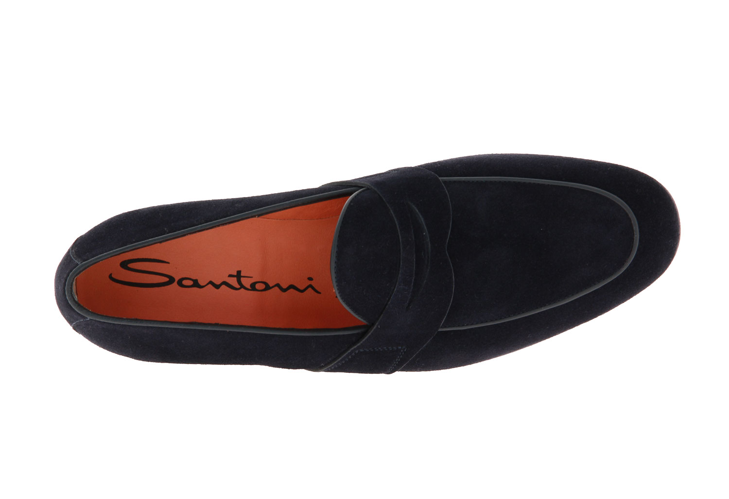 Santoni Slipper CAMOSCIO DARKBLUE (42½)