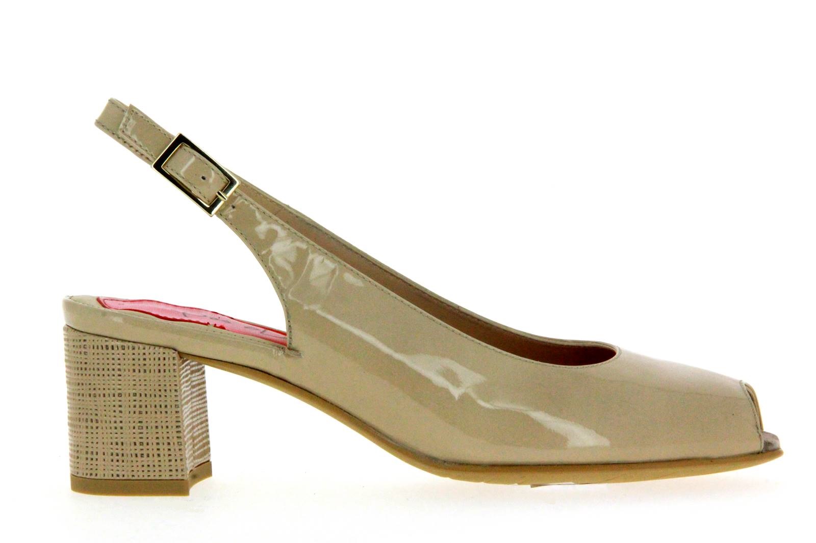 Pas de Rouge Peeptoe TULLIA LACK BEIGE  (40½)