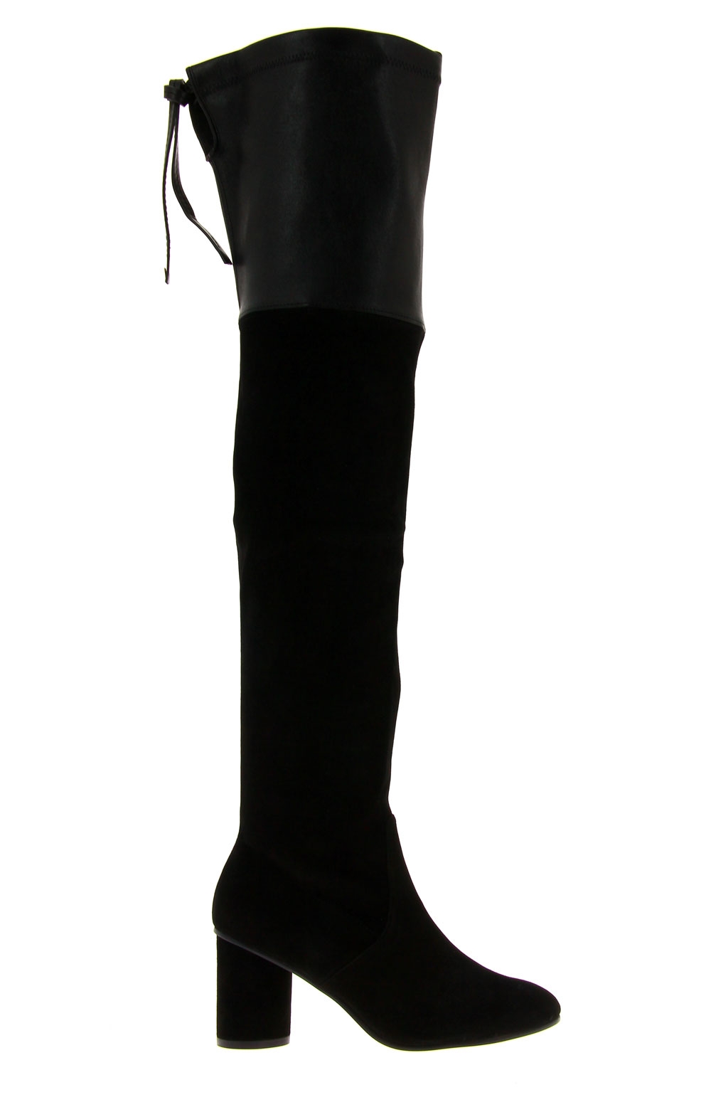 Stuart Weitzman Overknee-Stiefel HELENA BLACK FUSION SUEDE  (37½)