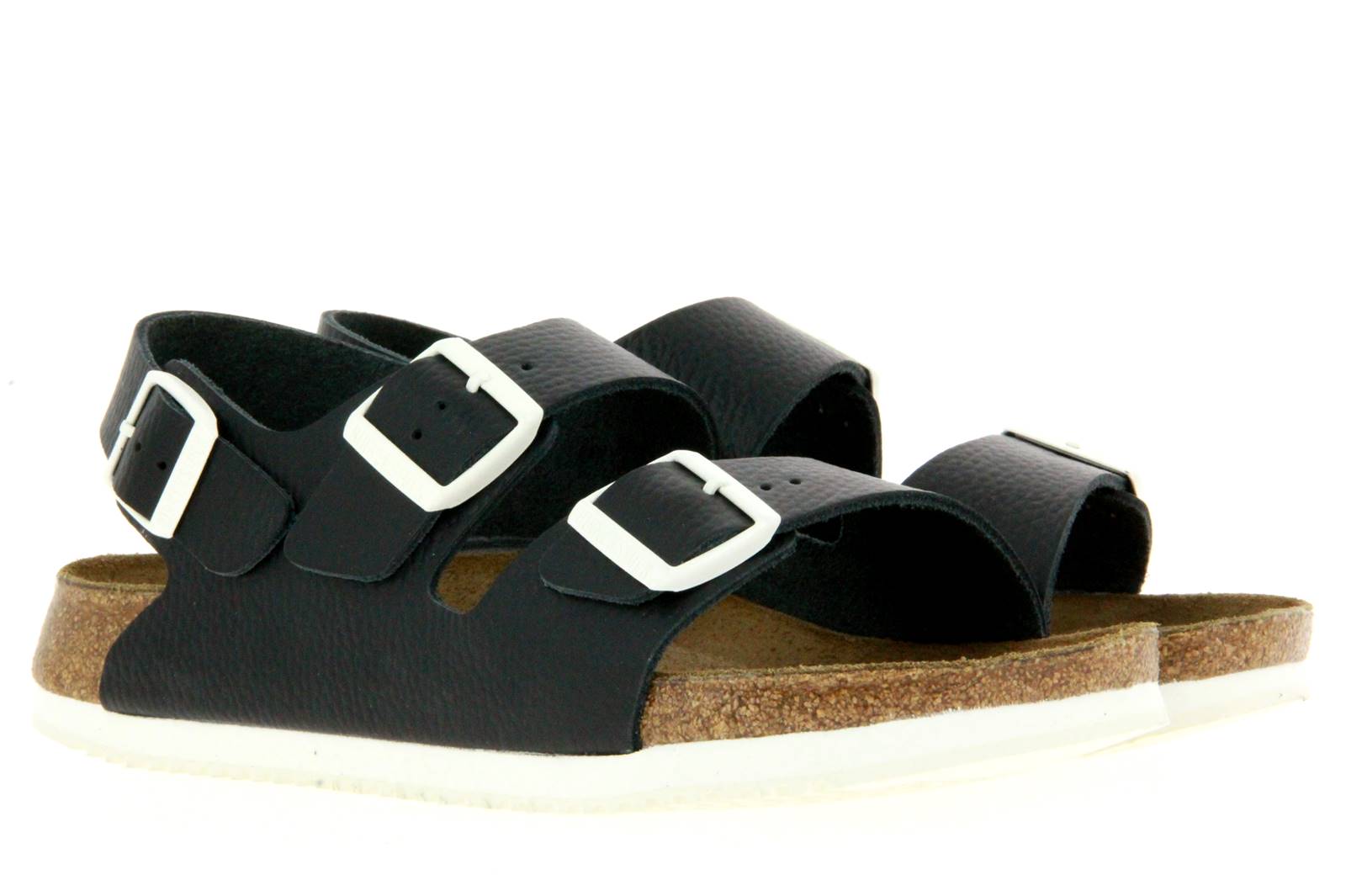 Birkenstock Sandale MILANO SL SCHMAL NATURLEDER BLACK (43)