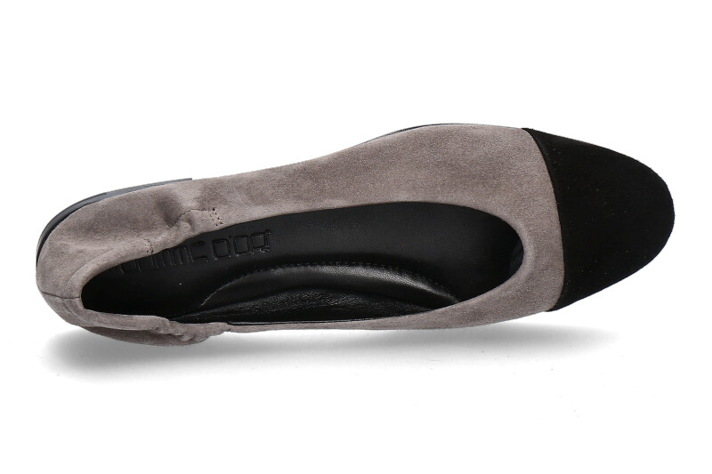 Pomme d'Or Ballerina GIORGIA CAMOSCIO- schwarz/taupe