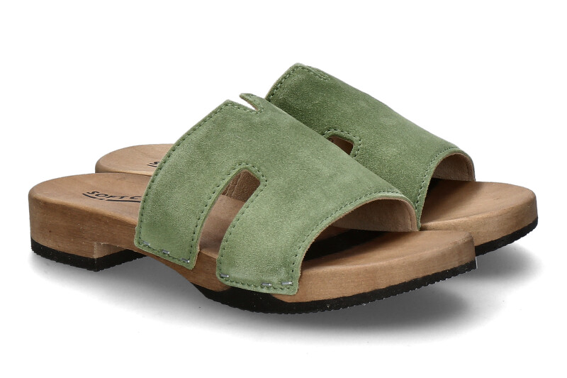 Softclox Pantolette BLIDA KASCHMIR- forest/hazelnut