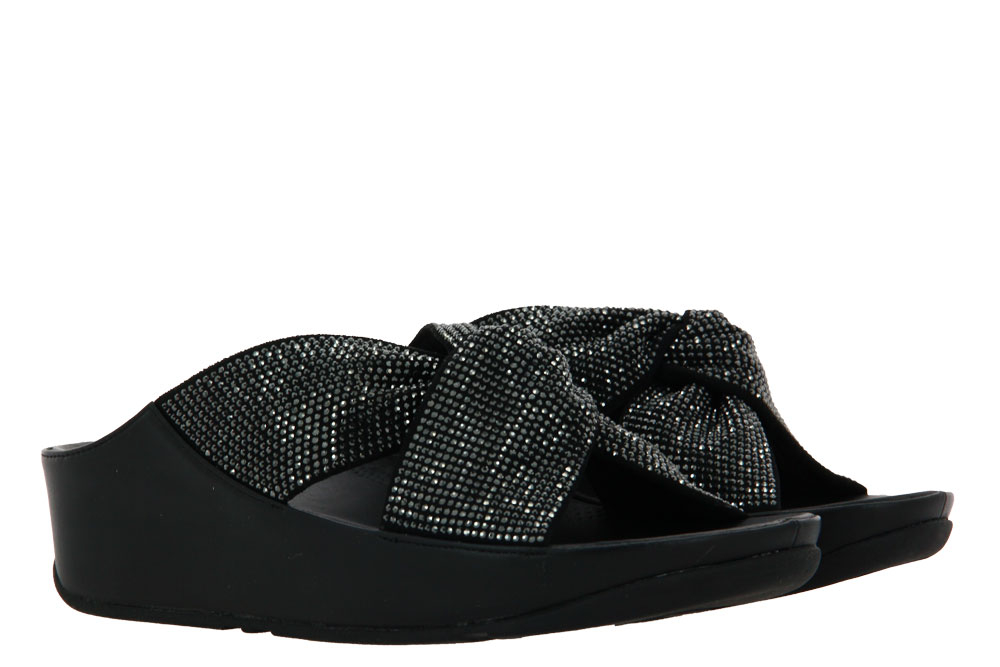 Fitflop Pantolette TWISS CRYSTAL SLIDE BLACK (40)