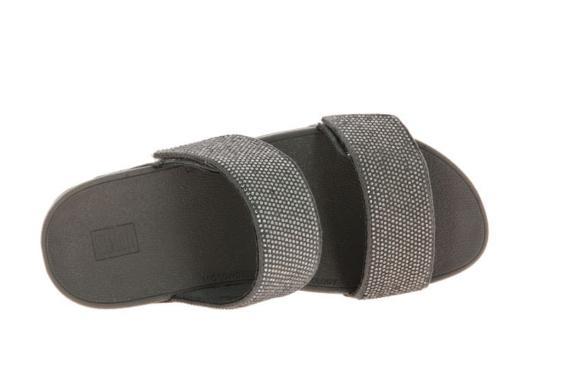 Fitflop Pantolette MINA CRYSTAL SLIDES PEWTER  (39)