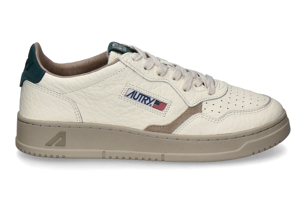 Autry Herren- Sneaker MEDALIST LOW NE18- weiß/ grau/ grün