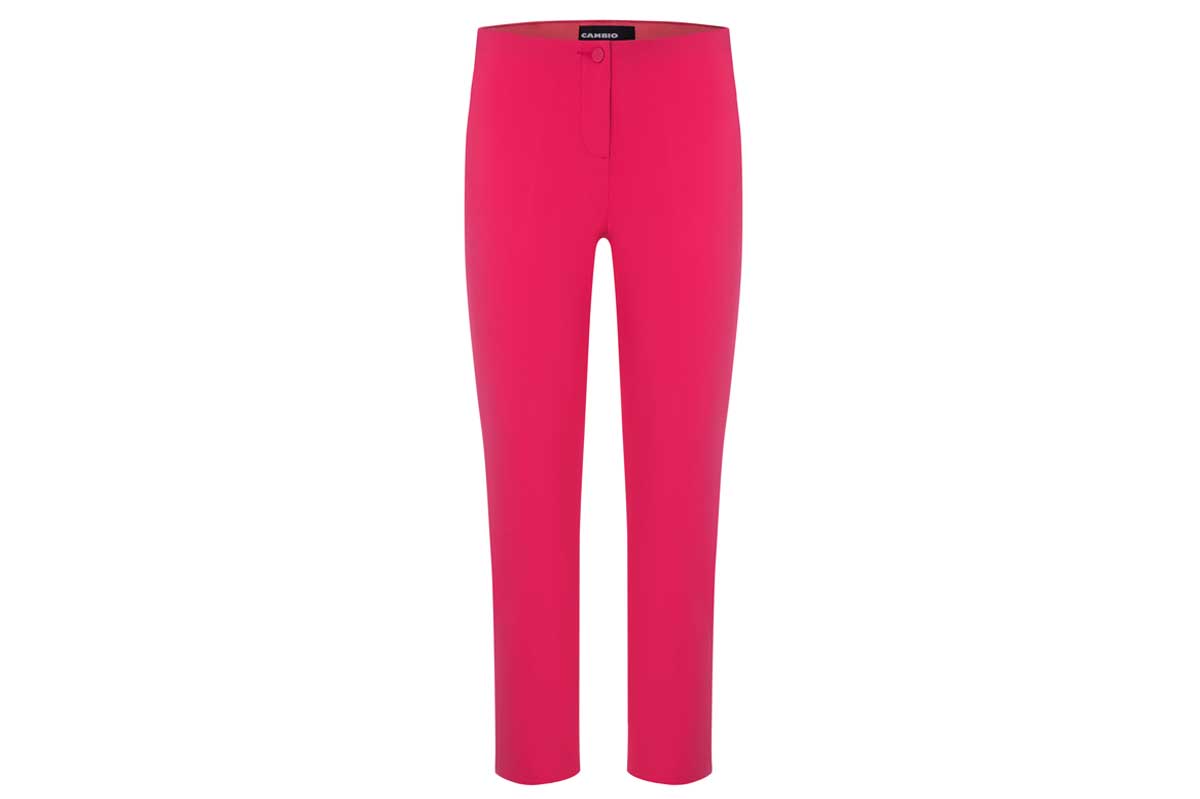 Cambio 7/8 Stoffhose ROS SUMMER CROPPED- rasperry/ rosa
