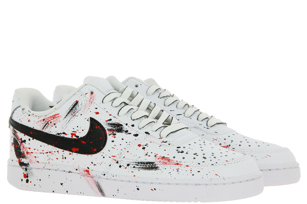 Nike Sneaker by Ballo Da Sola COURT VISION LOW WHITE RED BLACK
