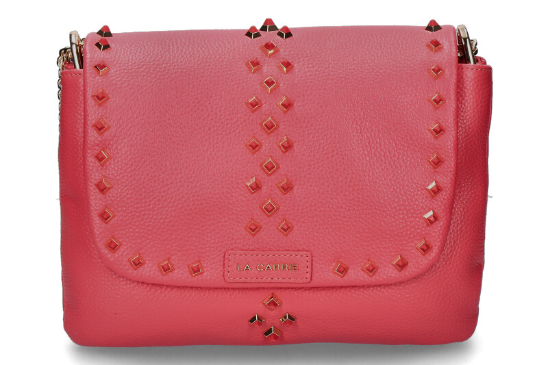 La Carrie Umhängetasche TUMBLED LEATHER CORAL La Carrie Umhängetasche TUMBLED LEATHER CORAL