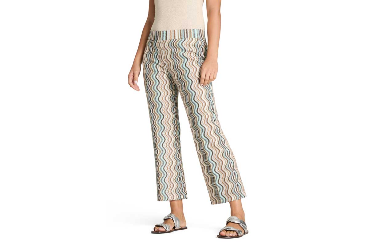 Cambio Straight-Leg Stoffhose FAITH- fancy aqua/ coffe/ cream