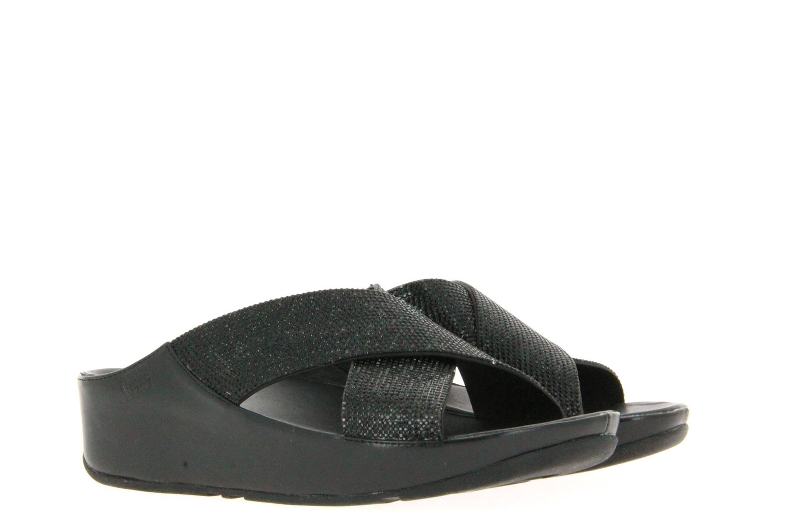 Fitflop Pantolette BLACK CRYSTAL SLIDE (39)