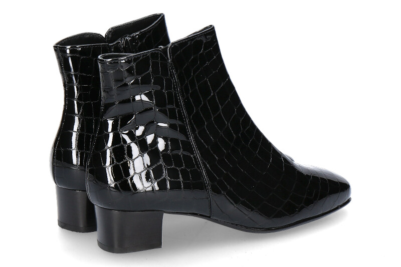 Hassia Stiefelette EVELYN CROCCOLACK SCHWARZ (42½) Hassia Stiefelette EVELYN CROCCOLACK SCHWARZ (42½)