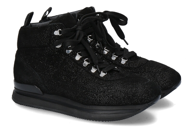 Hogan Sneaker POLACCO CAMOSCIO NERO (39)