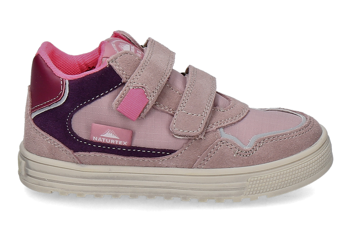 Naturino Mädchen- Klettsneaker WANNY MESH SUEDE- rosa/ violett