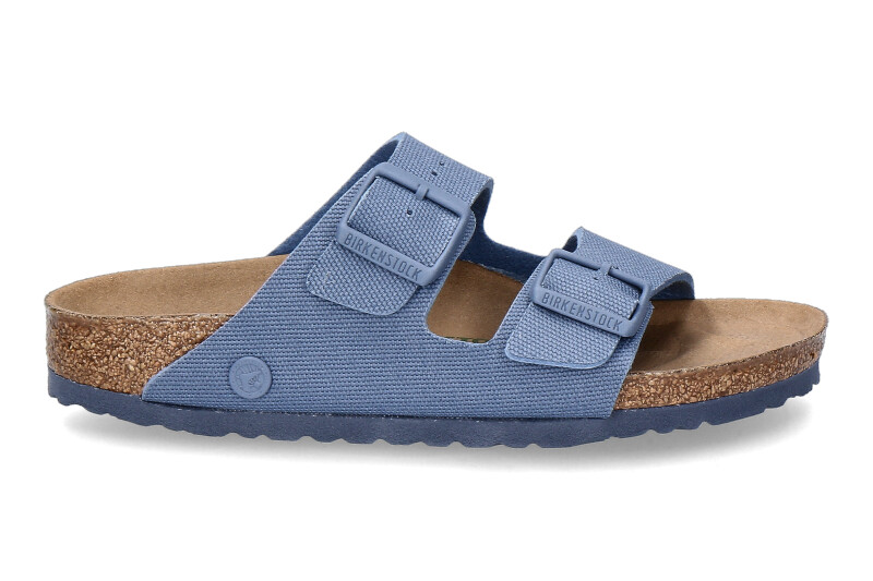 Birkenstock Pantolette ARIZONA RIVET LOGO vegan canvas elemental blue 