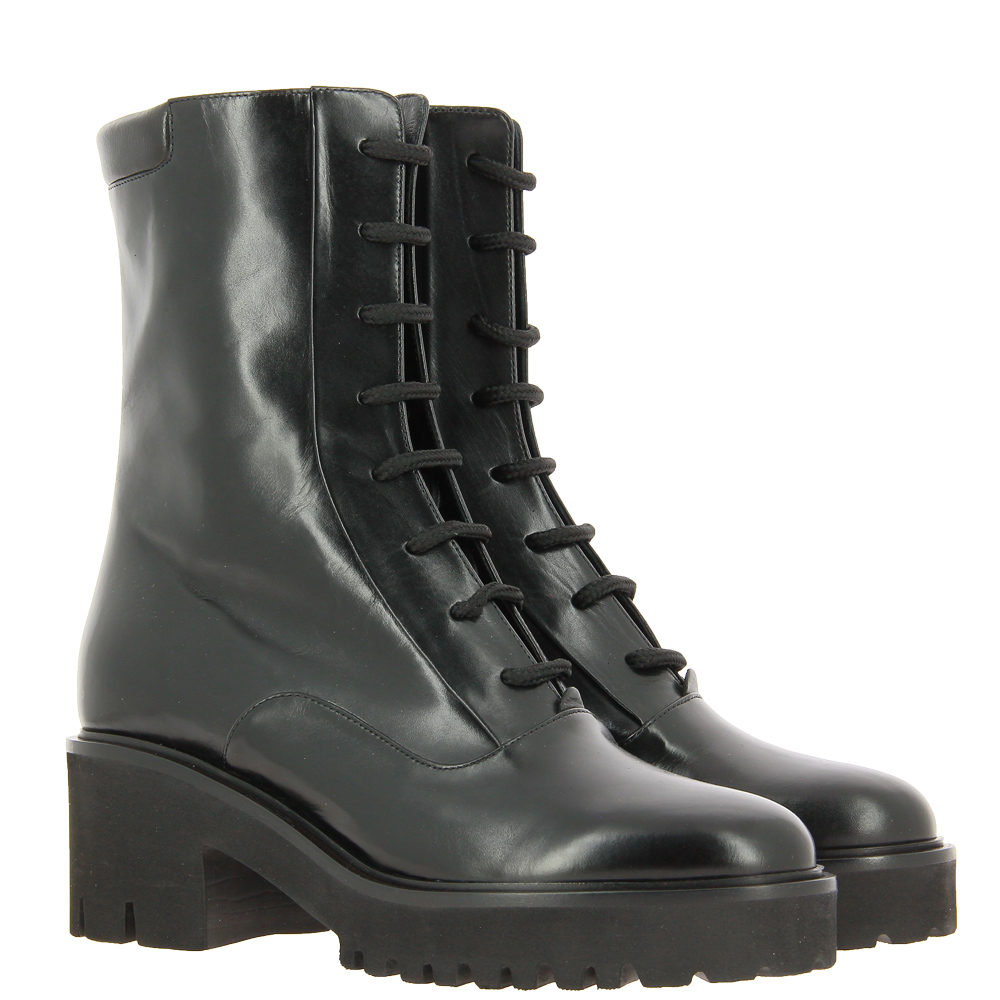 Truman's Schnürboots VITELLO NERO TACCO