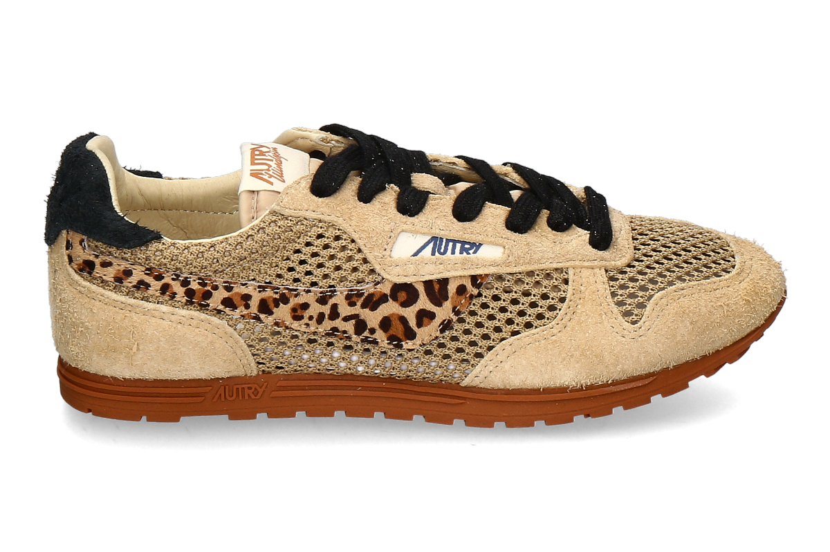 Autry Damen- Sneaker WINDSPIN LOW KP01- trench/ leo