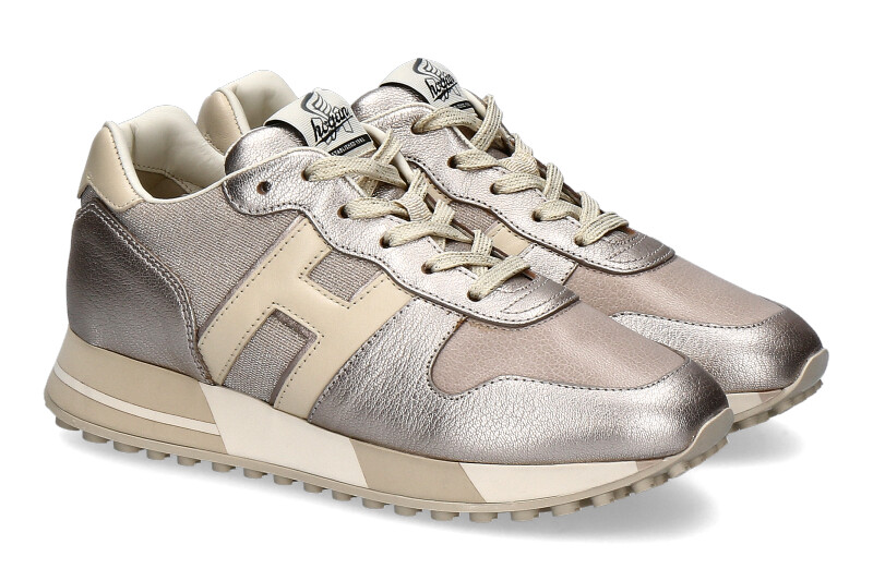 Hogan Sneaker H383 PELLE PLATINO BEIGE