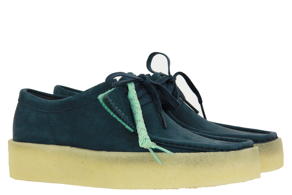 Clarks Schnürer WALLABEE CUP BLUE NUBUCK