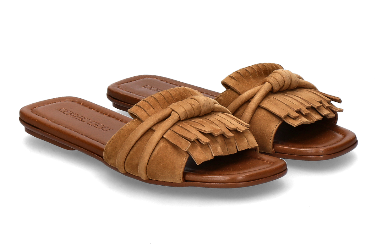 Pomme d'Or Pantolette MILEY 4 CAMOSCIO- biscuit toffee/ mittelbraun