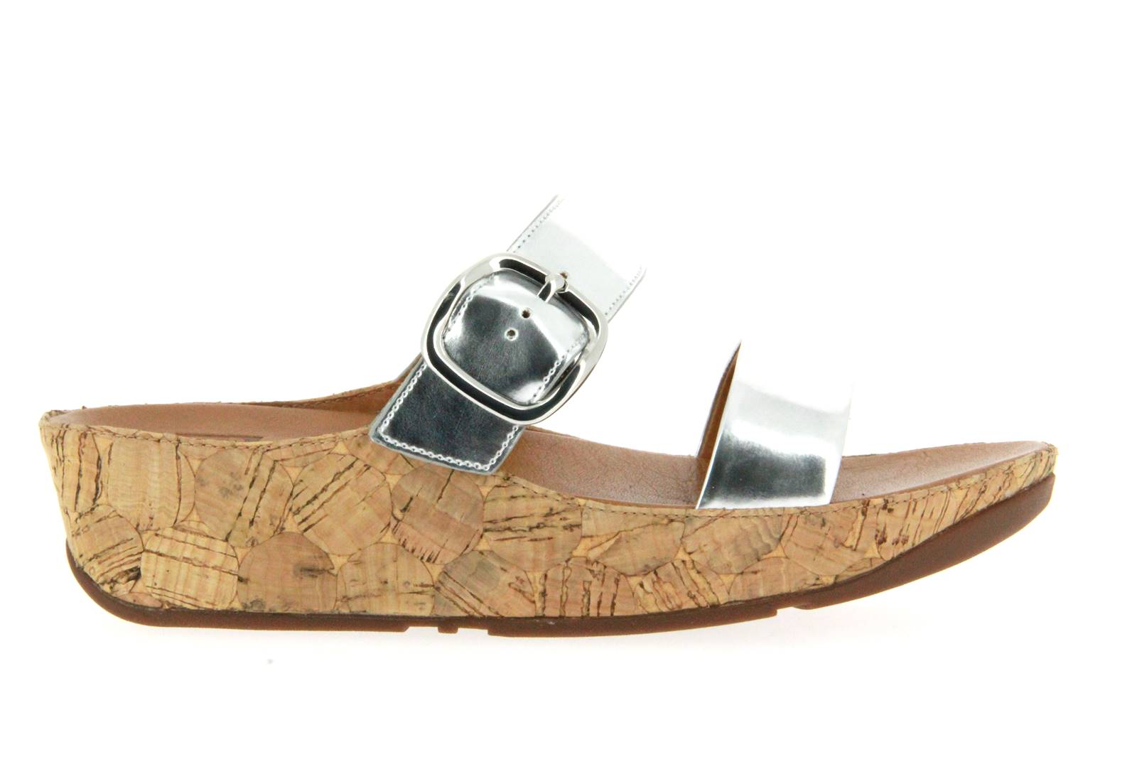 Fitflop Pantolette STACK SLIDE SILVER (37 )