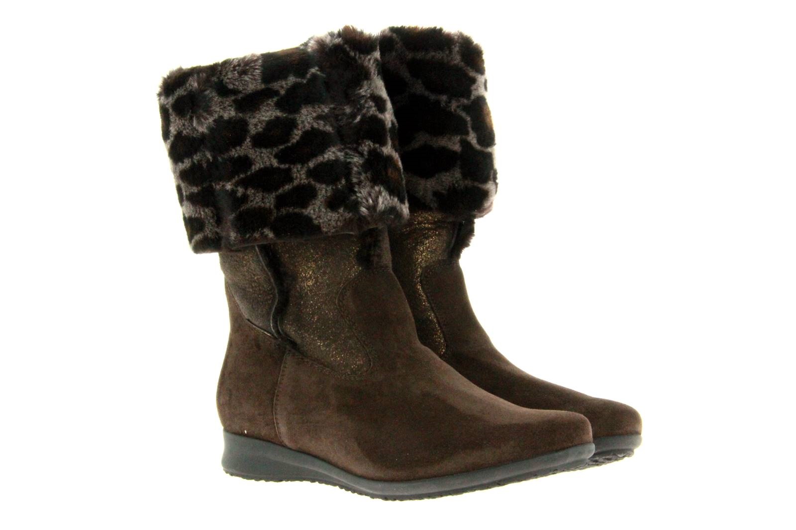 Mephisto Stiefel gefüttert FLORIDA DARK BROWN MERINOS LEOPARD (40½)