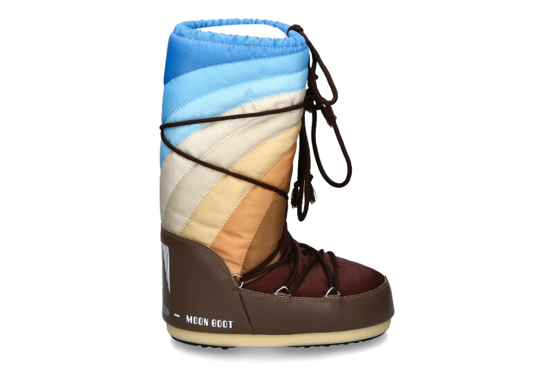 Moon Boot Snowboots ICON RAINBOW SHITAKE BROWN BLUE 